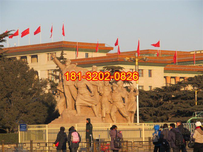 紅軍石雕，廣場景觀石雕 (2)